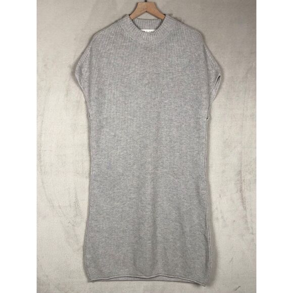 ATHLETA Pinewood Extra Fine Merino Wool Sweater Dress Sz LT‎ Large Tall Gray - Picture 1 of 10